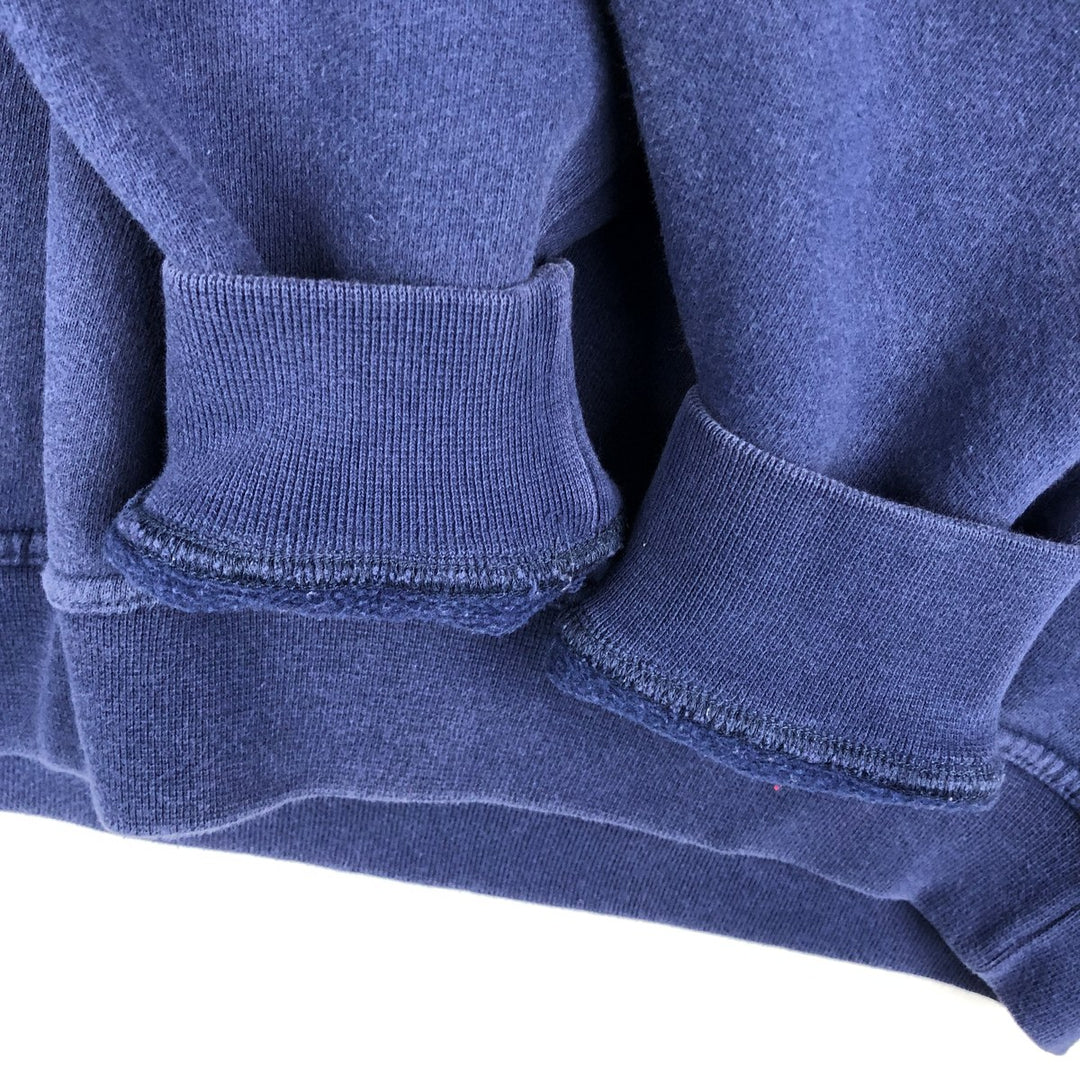 90s-00'S Adidas half-zip sweatshirt, men's size S (approx.) cotton navy blue type Vintage Second Hand