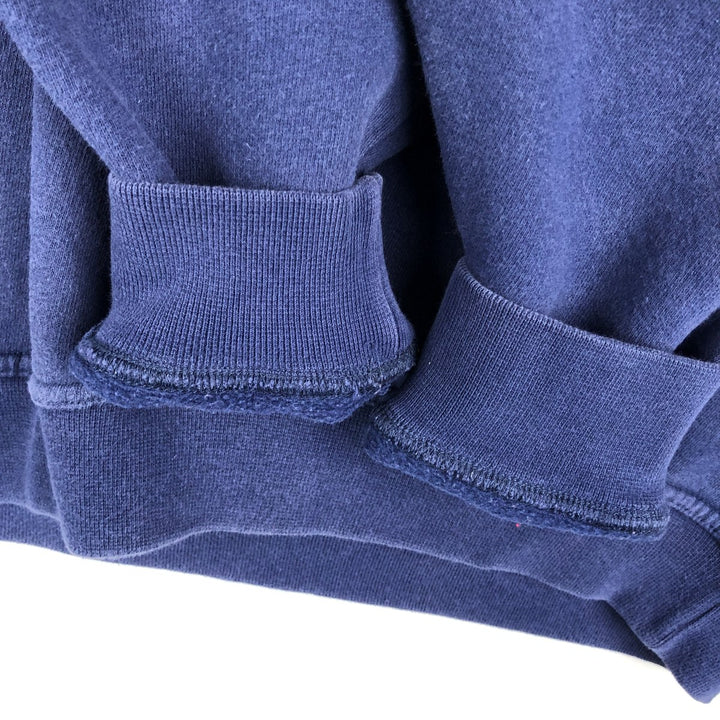 90s-00'S Adidas half-zip sweatshirt, men's size S (approx.) cotton navy blue type Vintage Second Hand