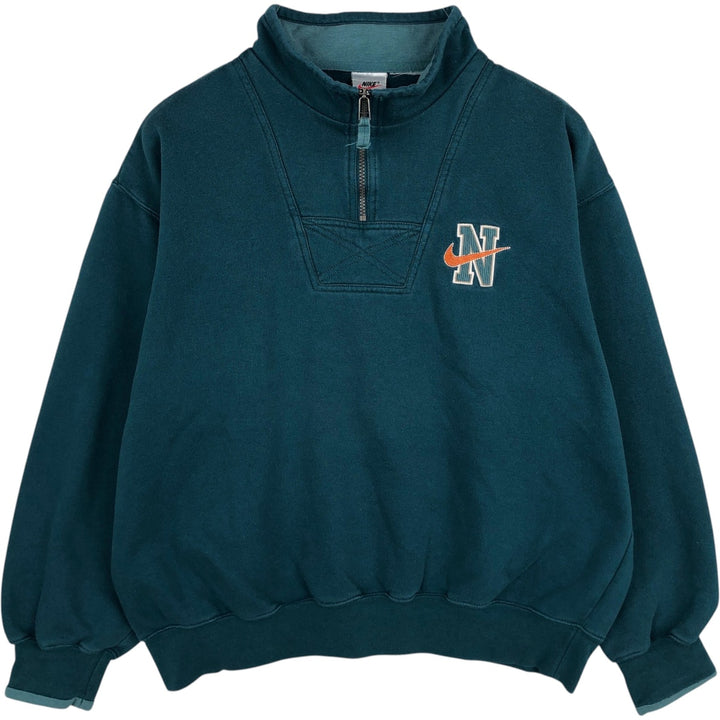 90s-era Nike half-zip sweatshirt, men's size XL equivalent, vintage. unclear Green type dark green Vintage Second Hand