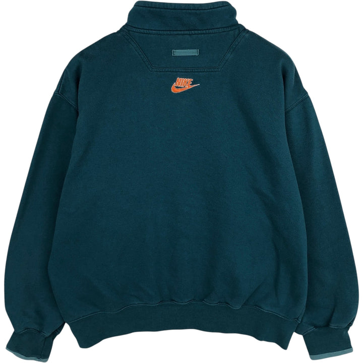 90s-era Nike half-zip sweatshirt, men's size XL equivalent, vintage. unclear Green type dark green Vintage Second Hand
