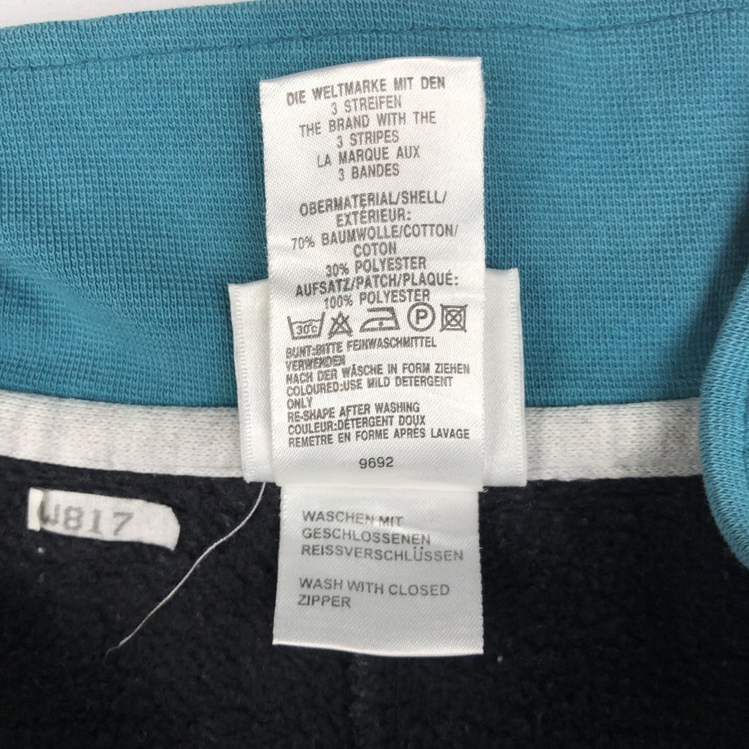 90s-00'S Adidas half-zip sweatshirt, men's size L (approx.) cotton gray type Vintage Second Hand