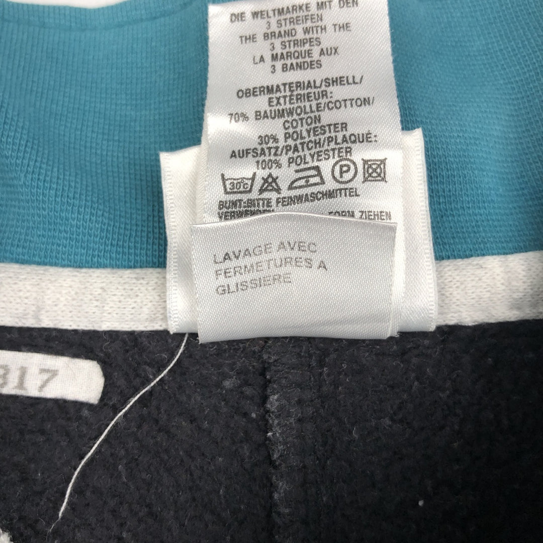 90s-00'S Adidas half-zip sweatshirt, men's size L (approx.) cotton gray type Vintage Second Hand
