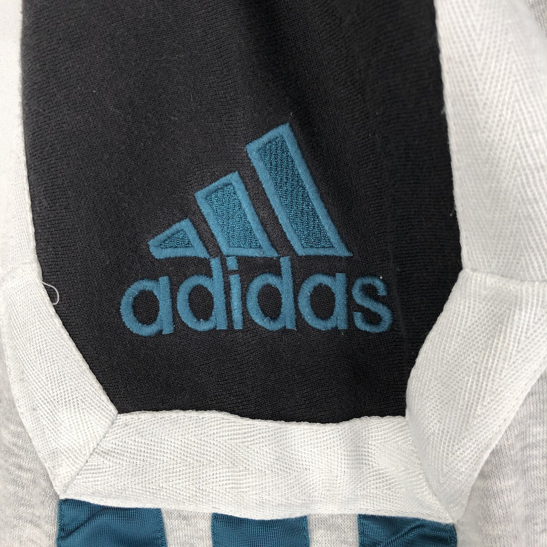 90s-00'S Adidas half-zip sweatshirt, men's size L (approx.) cotton gray type Vintage Second Hand
