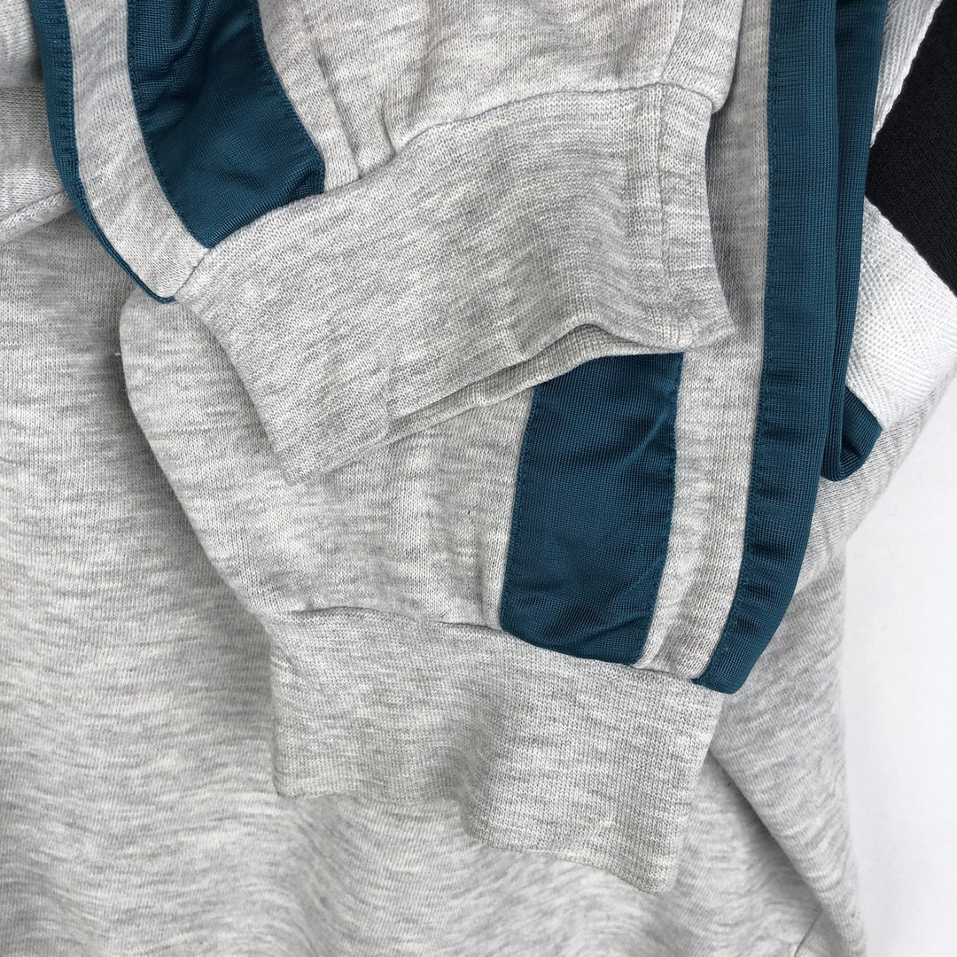 90s-00'S Adidas half-zip sweatshirt, men's size L (approx.) cotton gray type Vintage Second Hand