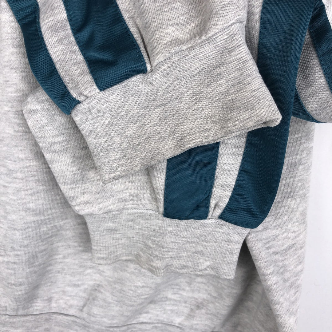 90s-00'S Adidas half-zip sweatshirt, men's size L (approx.) cotton gray type Vintage Second Hand
