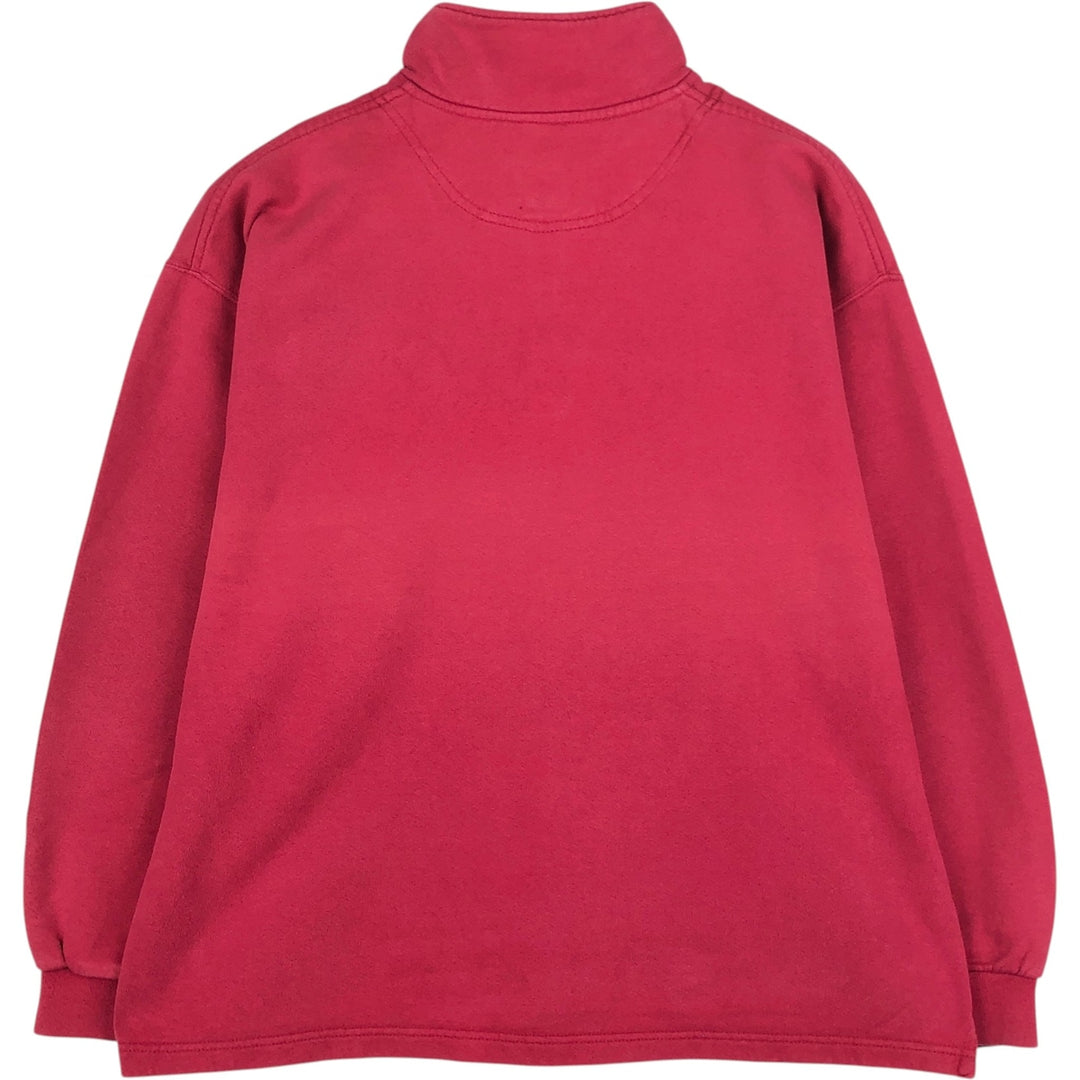 Vintage 90'S Nike half-zip sweatshirt, size M, men's cotton Red type red-purple Vintage Second Hand