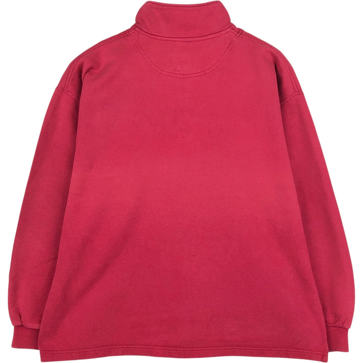 Vintage 90'S Nike half-zip sweatshirt, size M, men's cotton Red type red-purple Vintage Second Hand