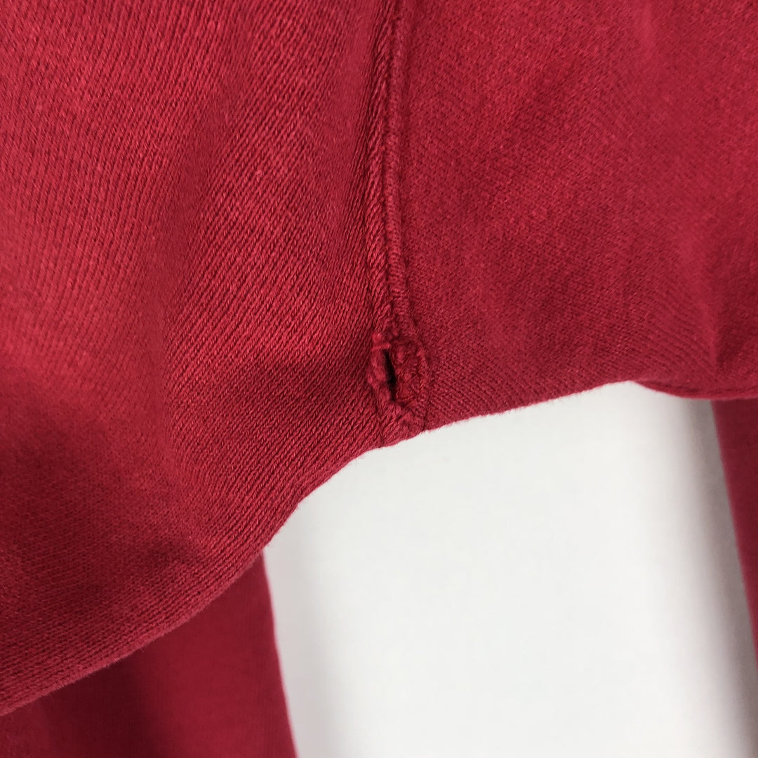 Vintage 90'S Nike half-zip sweatshirt, size M, men's cotton Red type red-purple Vintage Second Hand