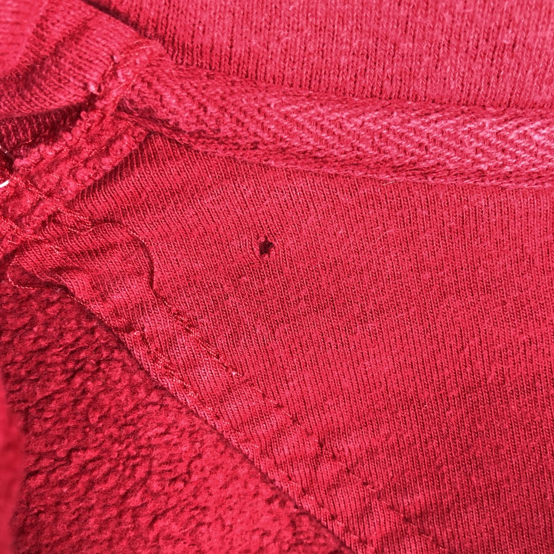 Vintage 90'S Nike half-zip sweatshirt, size M, men's cotton Red type red-purple Vintage Second Hand