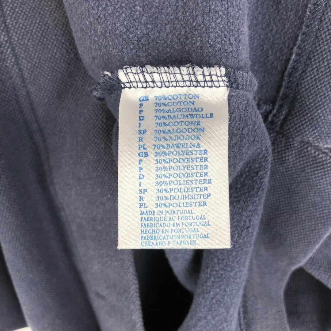 ~2000'S Reebok pique half-zip sweatshirt, men's size XS equivalent. cotton navy blue type Vintage Second Hand