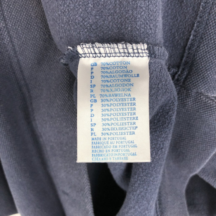 ~2000'S Reebok pique half-zip sweatshirt, men's size XS equivalent. cotton navy blue type Vintage Second Hand