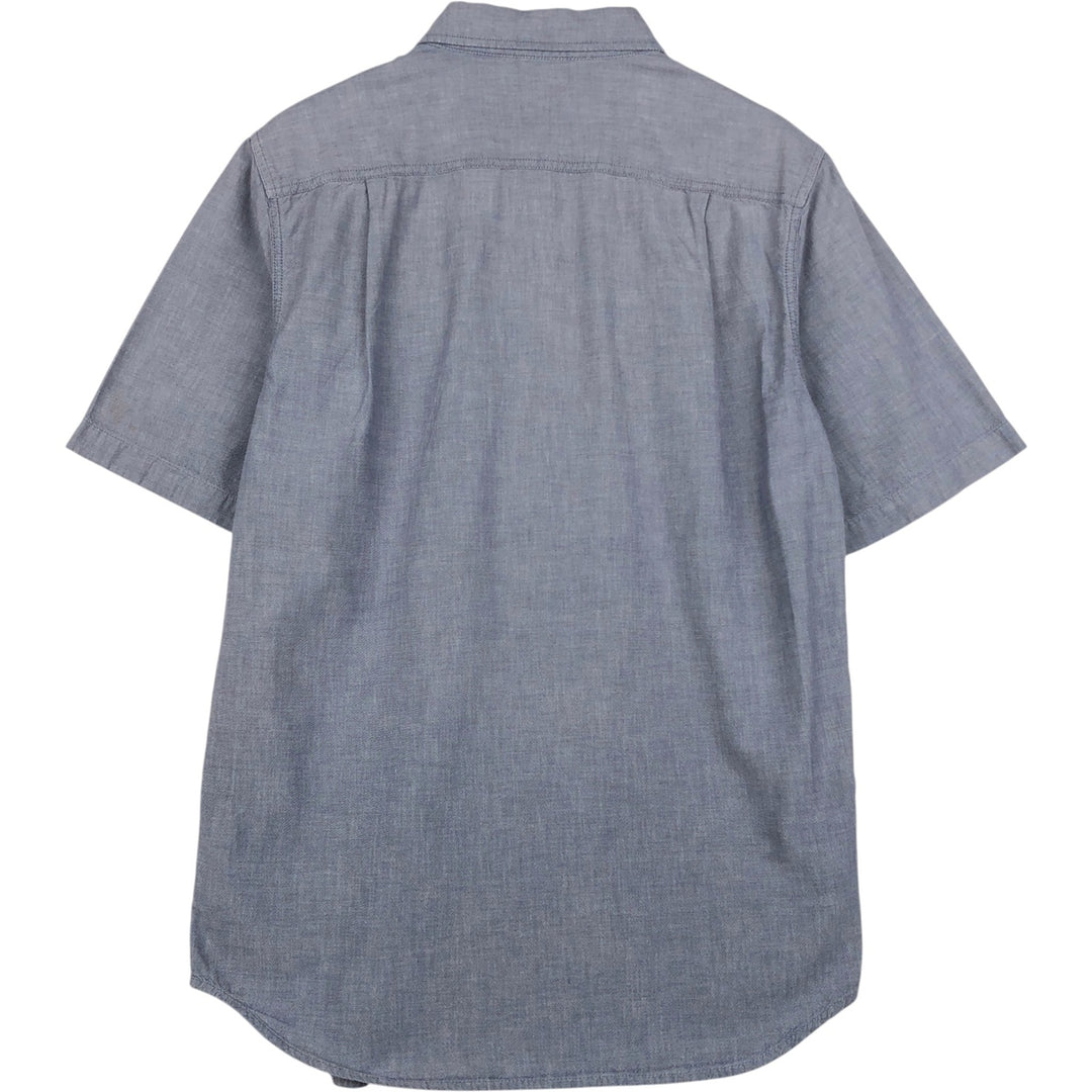 Carhartt Relaxed Fit Short Sleeve Work Shirt, Men's Size Medium cotton navy blue type Vintage Second Hand