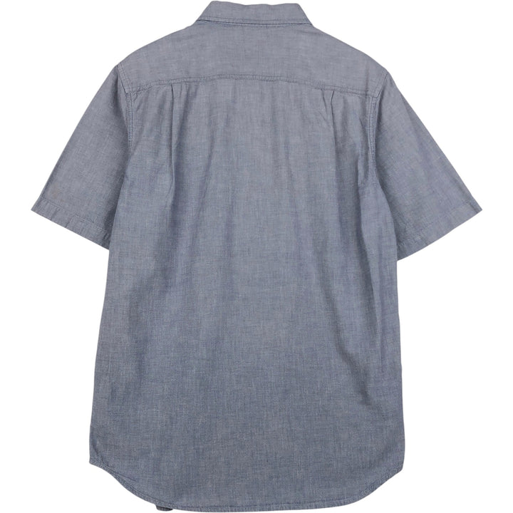 Carhartt Relaxed Fit Short Sleeve Work Shirt, Men's Size Medium cotton navy blue type Vintage Second Hand