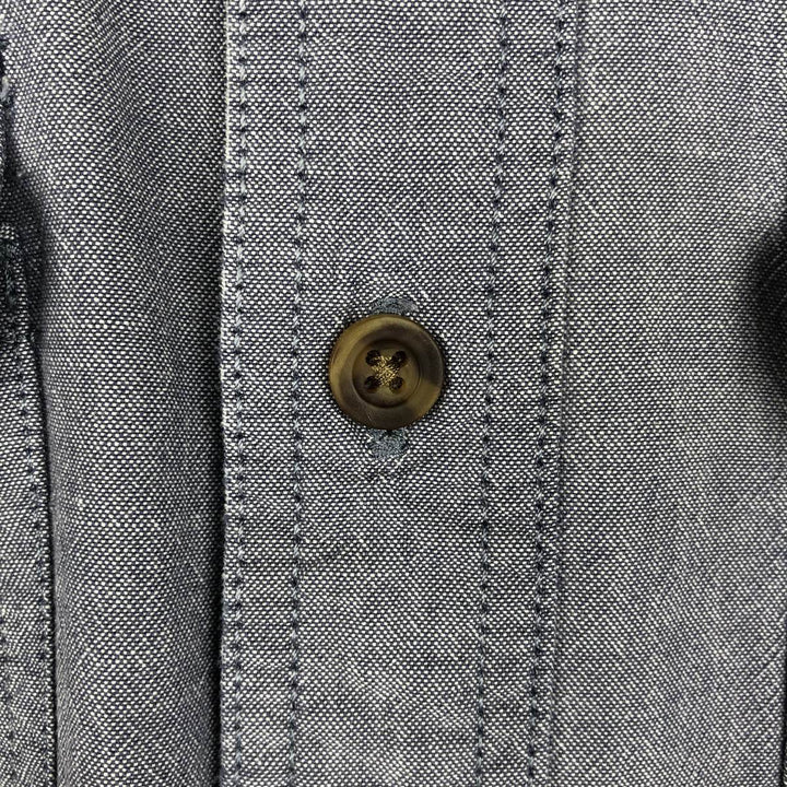 Carhartt Relaxed Fit Short Sleeve Work Shirt, Men's Size Medium cotton navy blue type Vintage Second Hand
