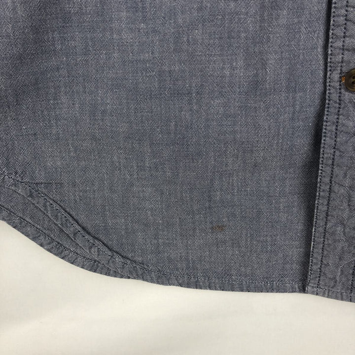 Carhartt Relaxed Fit Short Sleeve Work Shirt, Men's Size Medium cotton navy blue type Vintage Second Hand