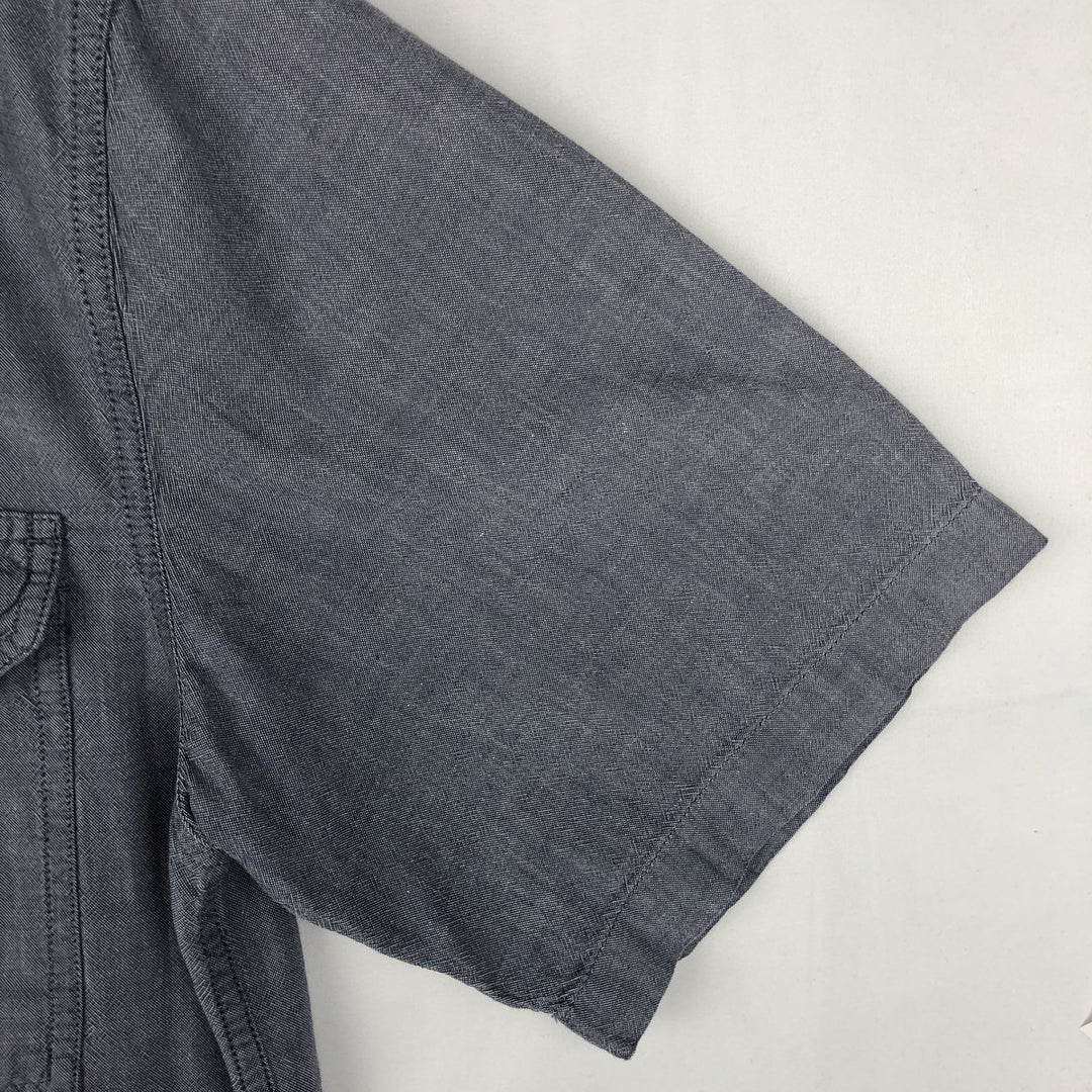 Carhartt Relaxed Fit Short Sleeve Work Shirt, Men's Size Medium cotton navy blue type Vintage Second Hand