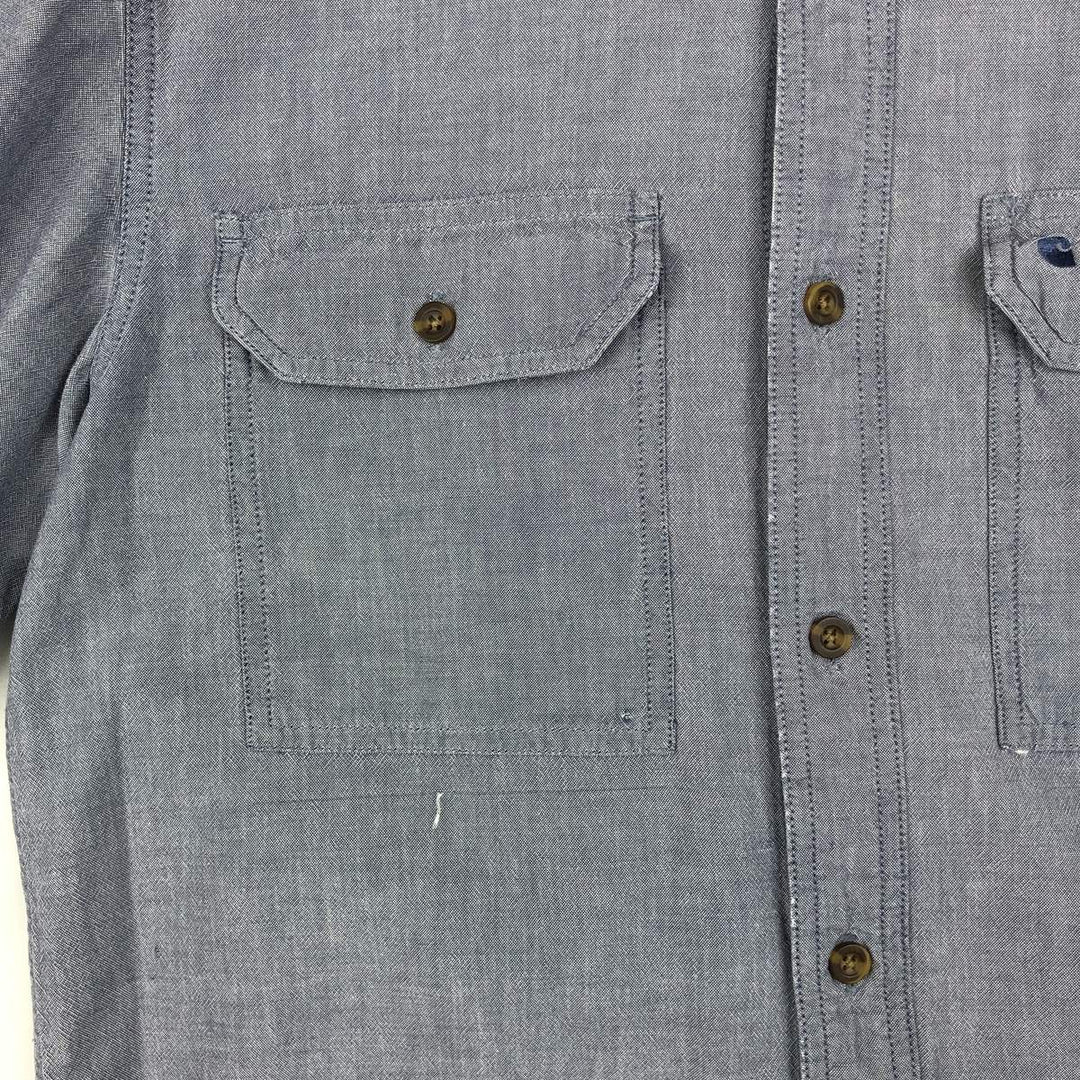 Carhartt Relaxed Fit Short Sleeve Work Shirt, Men's Size Medium cotton navy blue type Vintage Second Hand