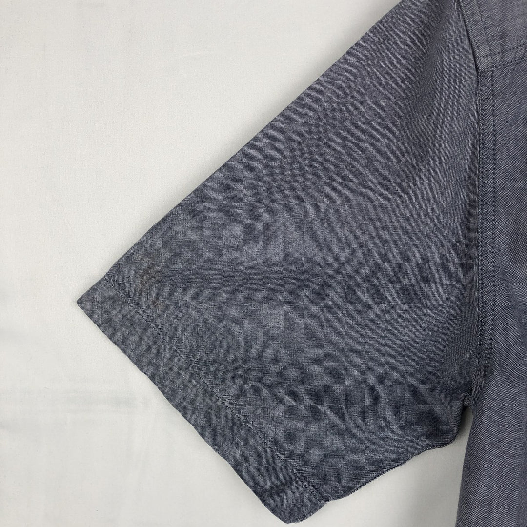 Carhartt Relaxed Fit Short Sleeve Work Shirt, Men's Size Medium cotton navy blue type Vintage Second Hand