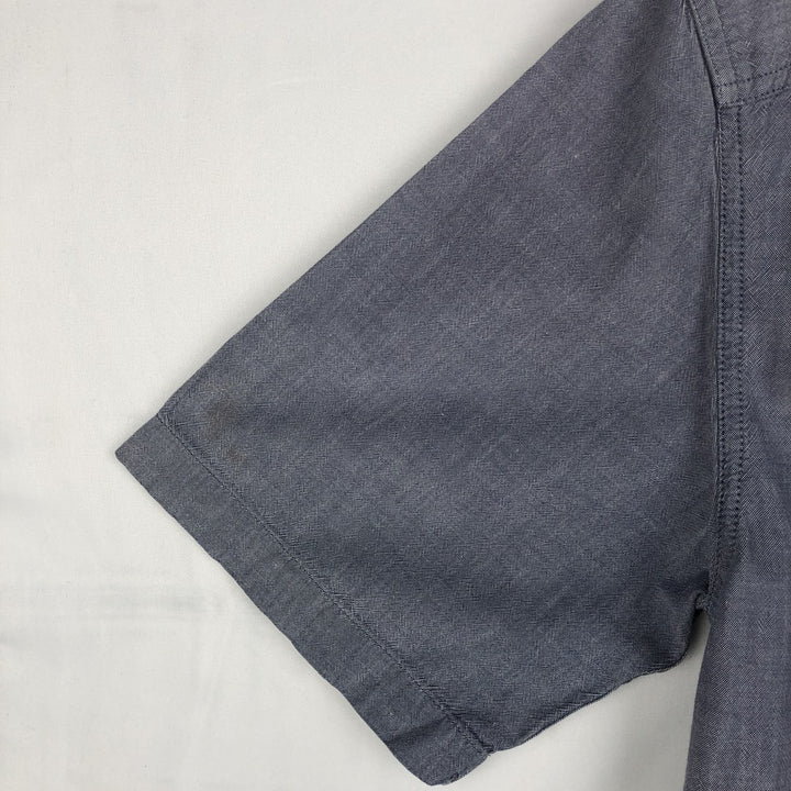 Carhartt Relaxed Fit Short Sleeve Work Shirt, Men's Size Medium cotton navy blue type Vintage Second Hand
