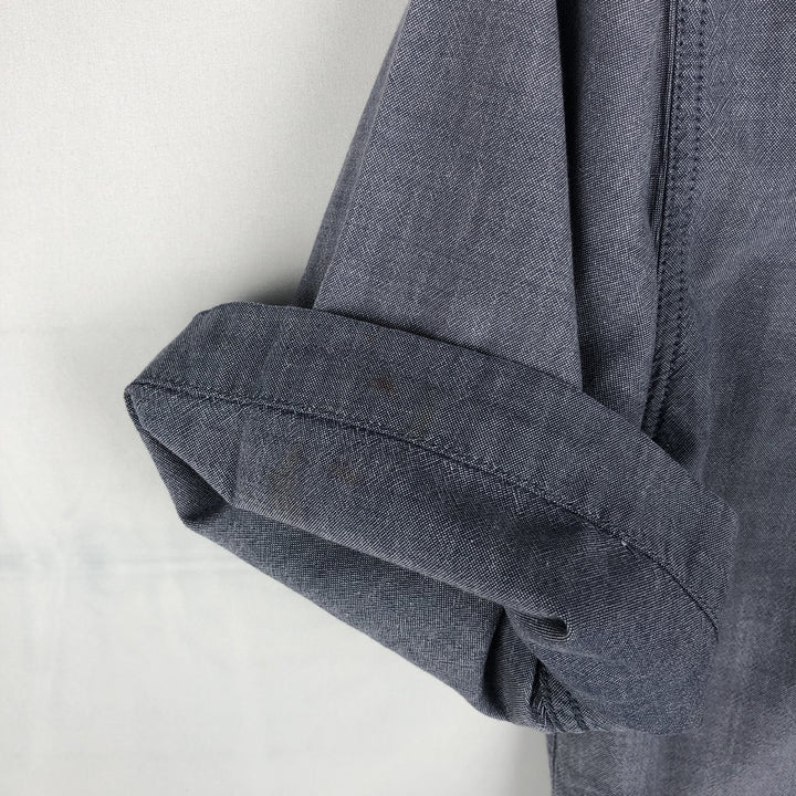 Carhartt Relaxed Fit Short Sleeve Work Shirt, Men's Size Medium cotton navy blue type Vintage Second Hand