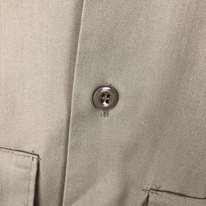Dickies short-sleeved work shirt, made in the USA, men's size L. polyester Beige type Vintage Second Hand