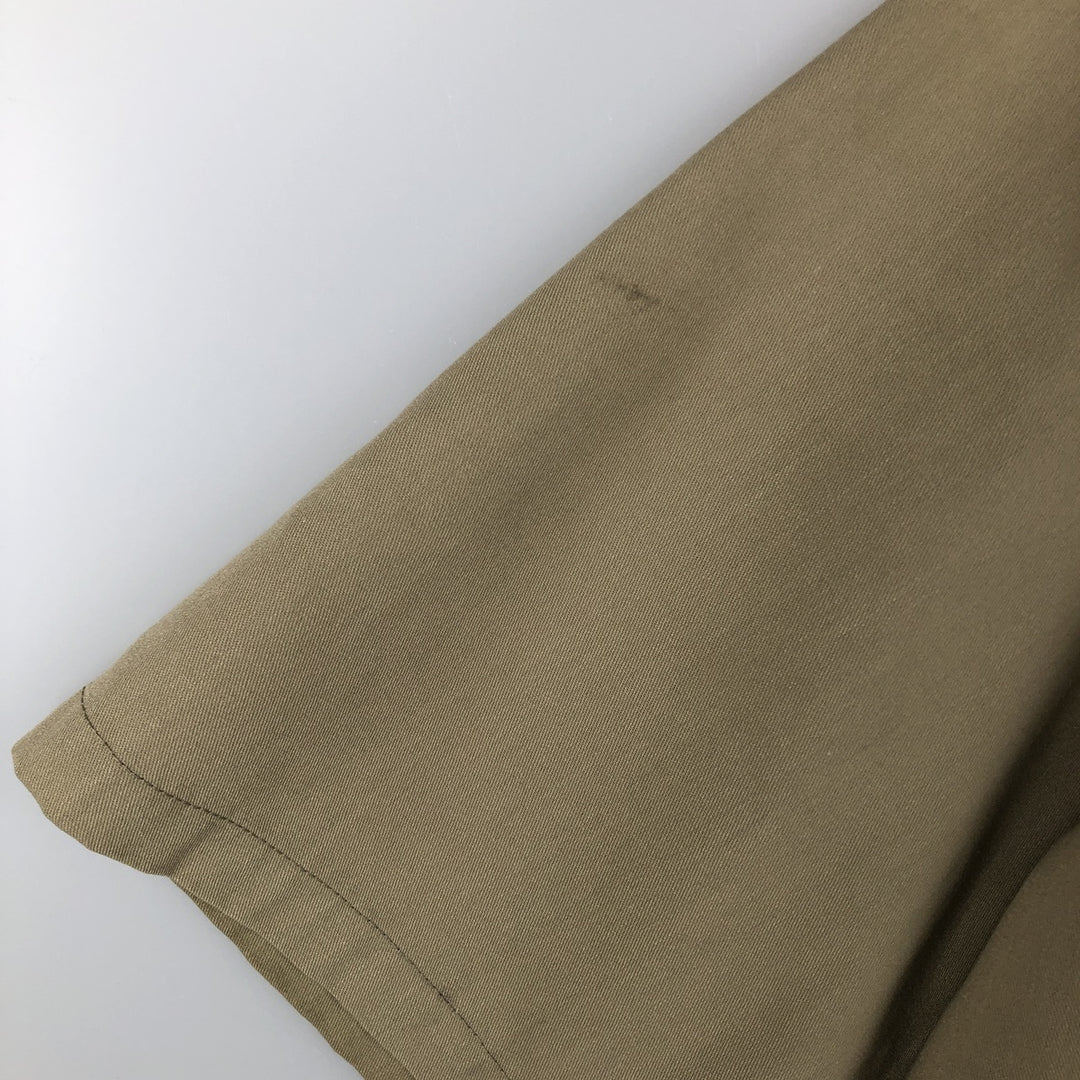 Dickies short-sleeved work shirt, made in the USA, men's size L. polyester Beige type Vintage Second Hand