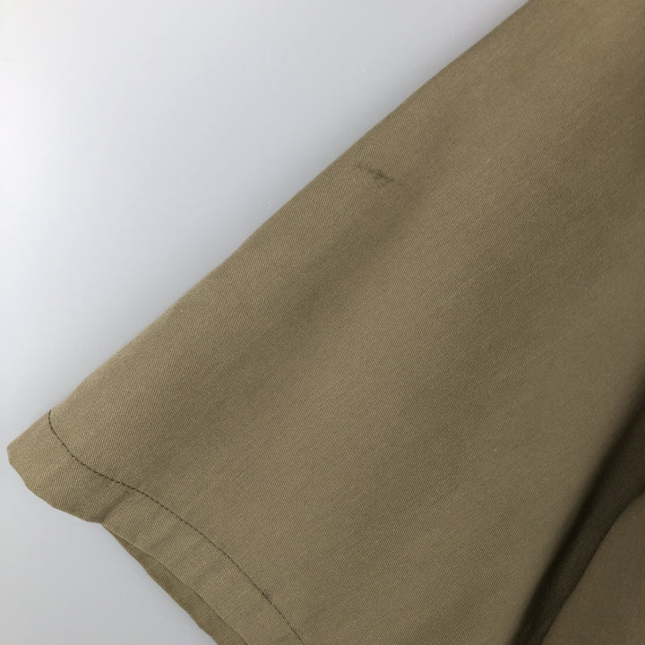 Dickies short-sleeved work shirt, made in the USA, men's size L. polyester Beige type Vintage Second Hand