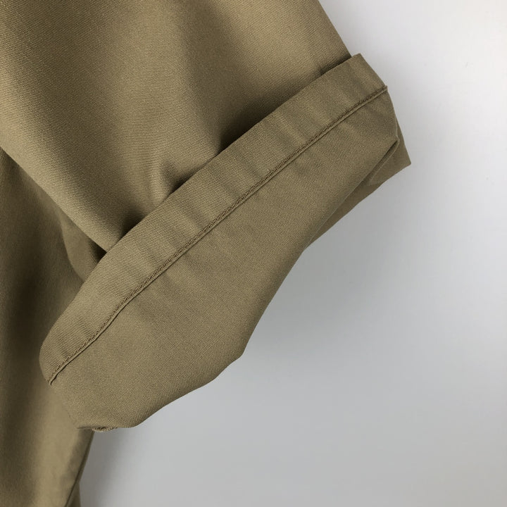 Dickies short-sleeved work shirt, made in the USA, men's size L. polyester Beige type Vintage Second Hand