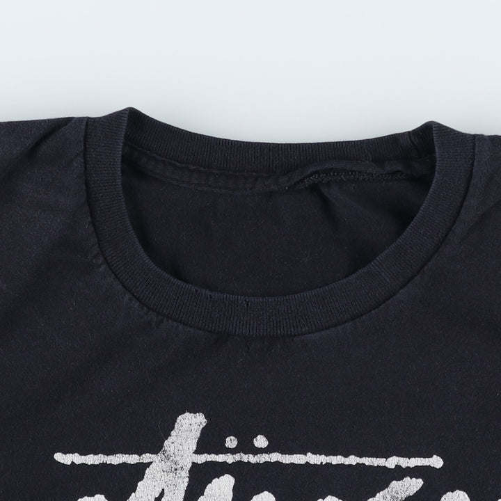 STUSSY surf skate T-shirt, size M for men unclear black type Vintage Second Hand