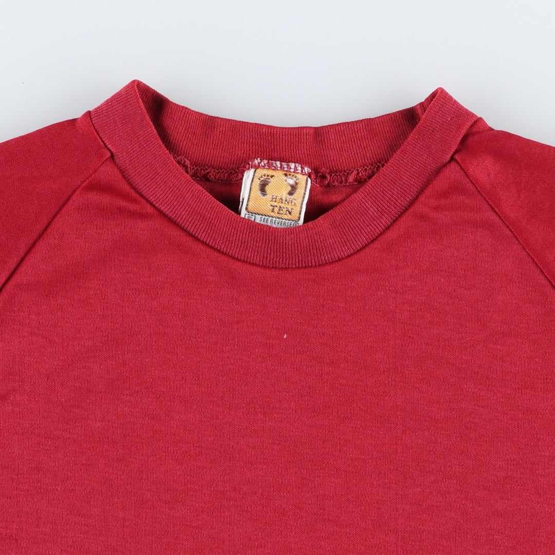 70s-era Hang Ten surf/skate t-shirt, men's size S (approx.), vintage. unclear wine-red Vintage Second Hand
