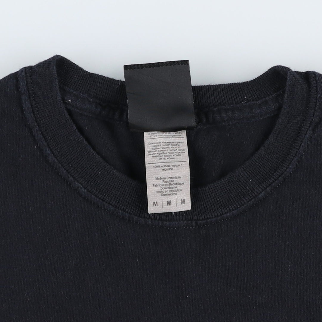Thrasher Fire Pattern Logo Print T-Shirt, Men's Size M (approx.) cotton black type Vintage Second Hand