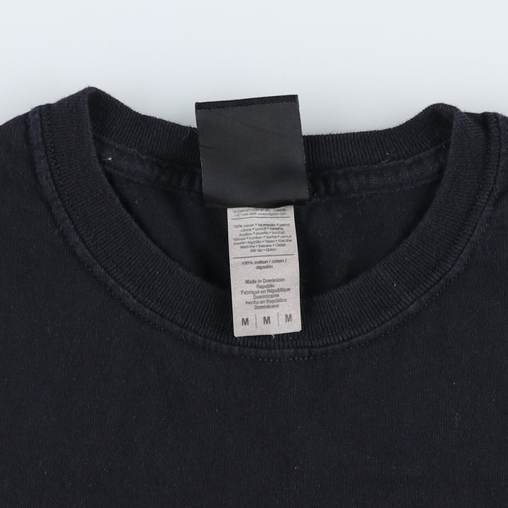 Thrasher Fire Pattern Logo Print T-Shirt, Men's Size M (approx.) cotton black type Vintage Second Hand
