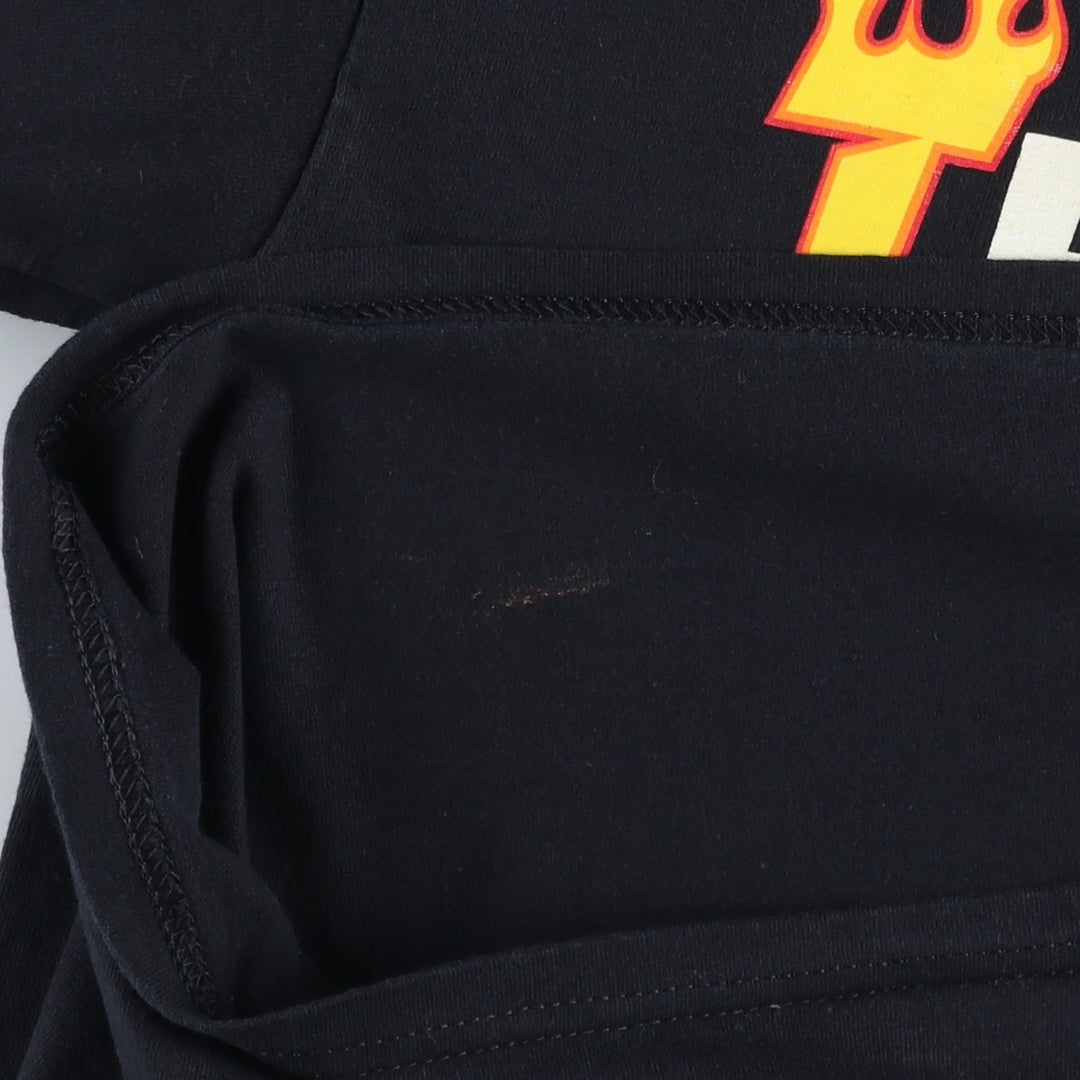 Thrasher Fire Pattern Logo Print T-Shirt, Men's Size M (approx.) cotton black type Vintage Second Hand