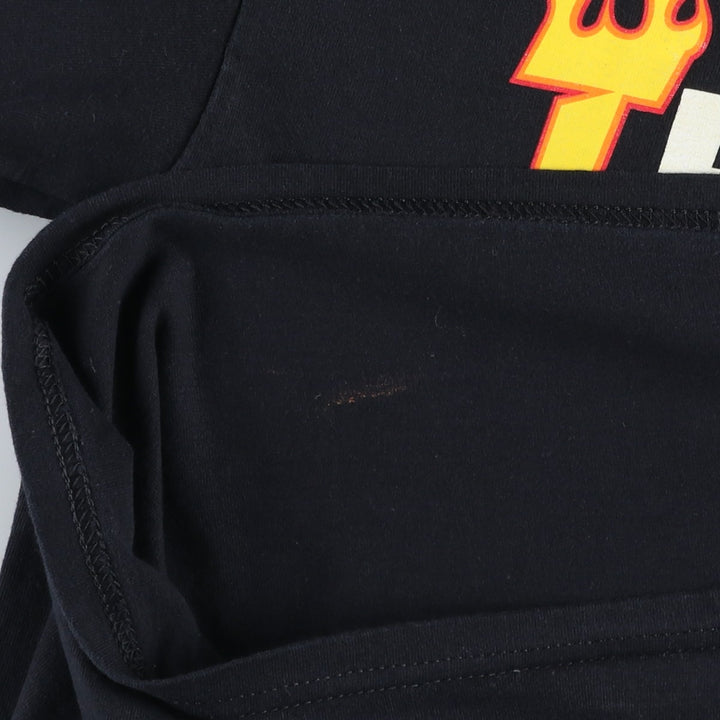 Thrasher Fire Pattern Logo Print T-Shirt, Men's Size M (approx.) cotton black type Vintage Second Hand