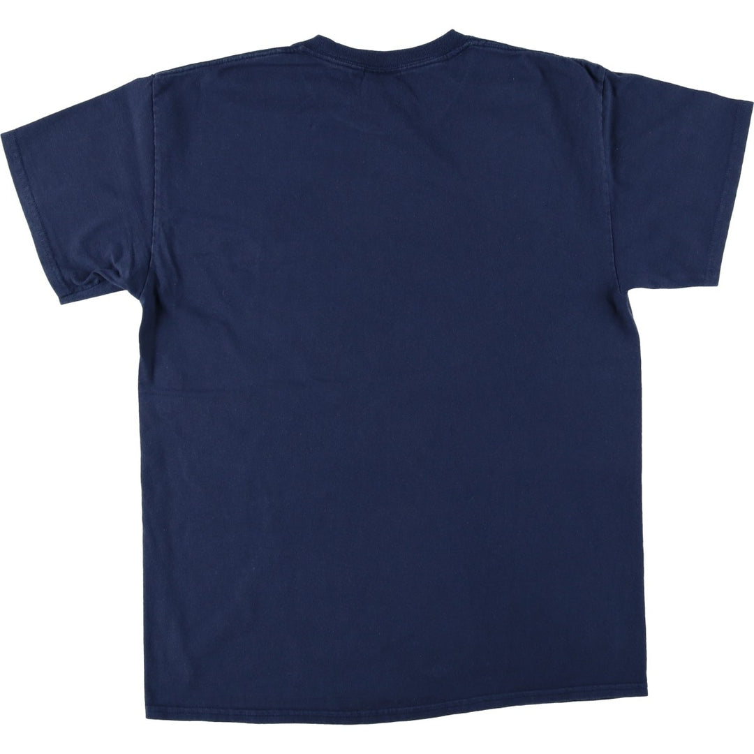 Thrasher Fire Pattern Logo Print T-Shirt, Men's Size L (approx.) cotton navy blue type Vintage Second Hand