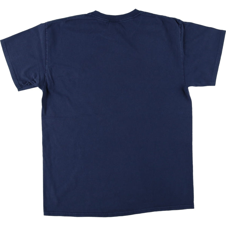 Thrasher Fire Pattern Logo Print T-Shirt, Men's Size L (approx.) cotton navy blue type Vintage Second Hand