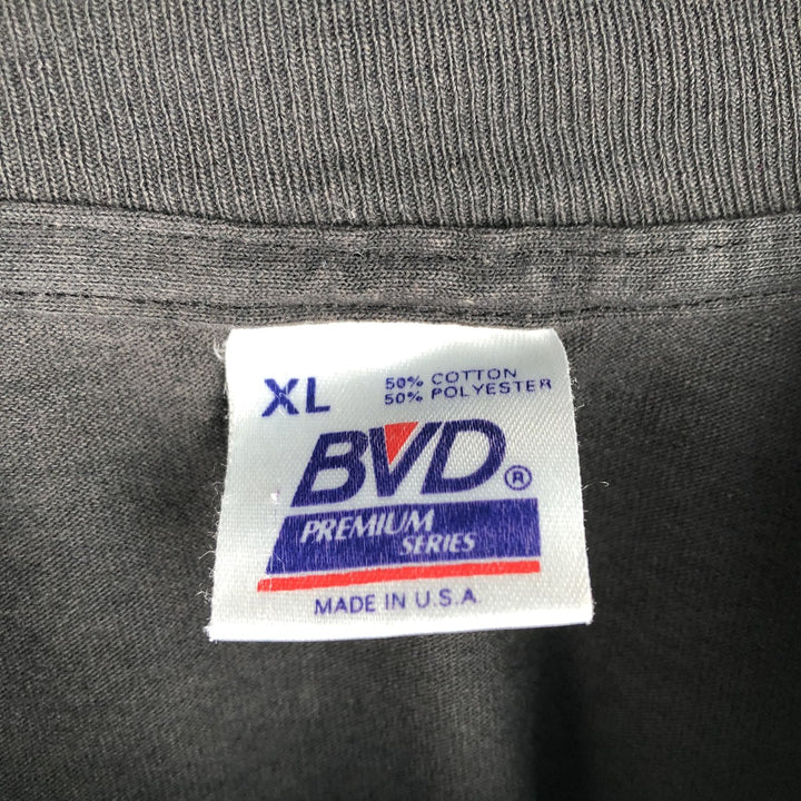 90'S BVD Plain Pocket T-Shirt Made in USA Men's XL Vintage cotton black type Vintage Second Hand