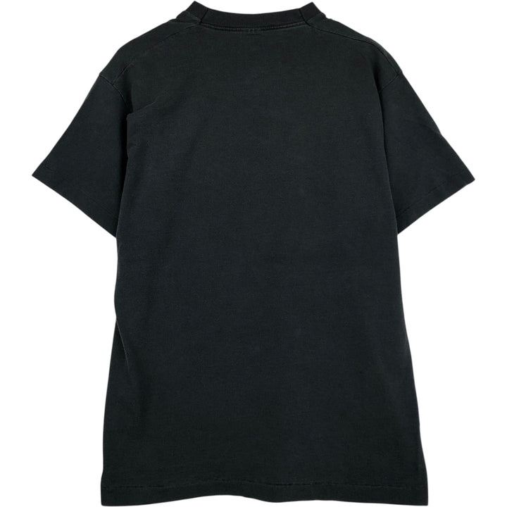 90'S BVD Plain Pocket T-Shirt Made in USA Men's Size L Vintage cotton black type Vintage Second Hand