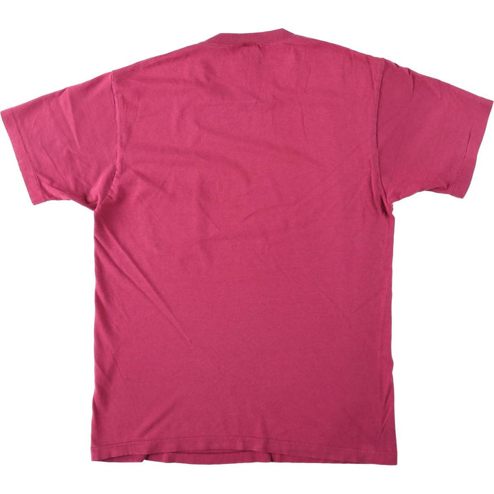 90'S Town Craft Plain Pocket T-Shirt, Made in USA, Men's Size L (Equivalent), Vintage cotton pink type Vintage Second Hand