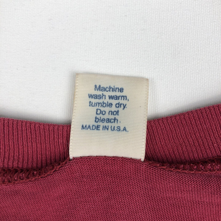 90'S Town Craft Plain Pocket T-Shirt, Made in USA, Men's Size L (Equivalent), Vintage cotton pink type Vintage Second Hand