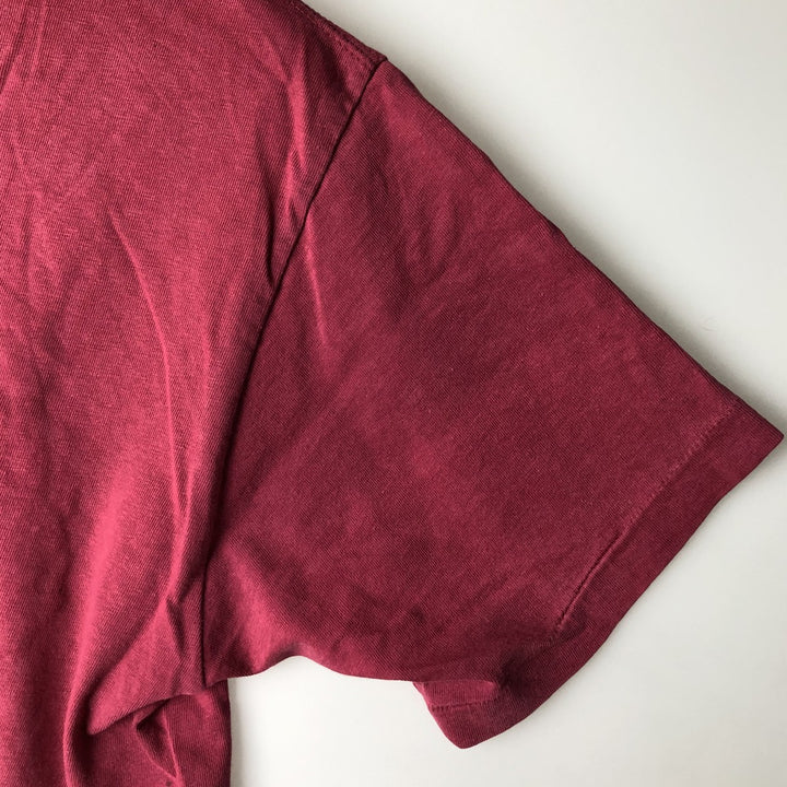 90'S Town Craft Plain Pocket T-Shirt, Made in USA, Men's Size L (Equivalent), Vintage cotton pink type Vintage Second Hand