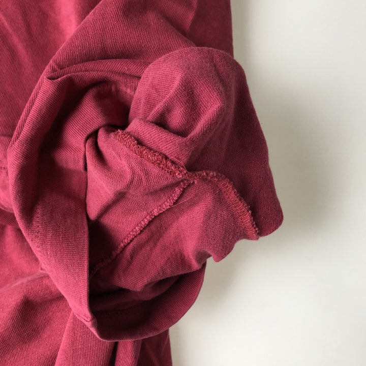 90'S Town Craft Plain Pocket T-Shirt, Made in USA, Men's Size L (Equivalent), Vintage cotton pink type Vintage Second Hand