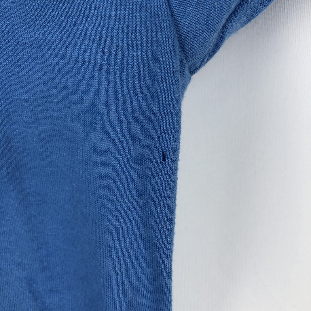 90'S Russell Plain T-shirt Made in USA Men's XL Vintage cotton Blue type light blue Vintage Second Hand