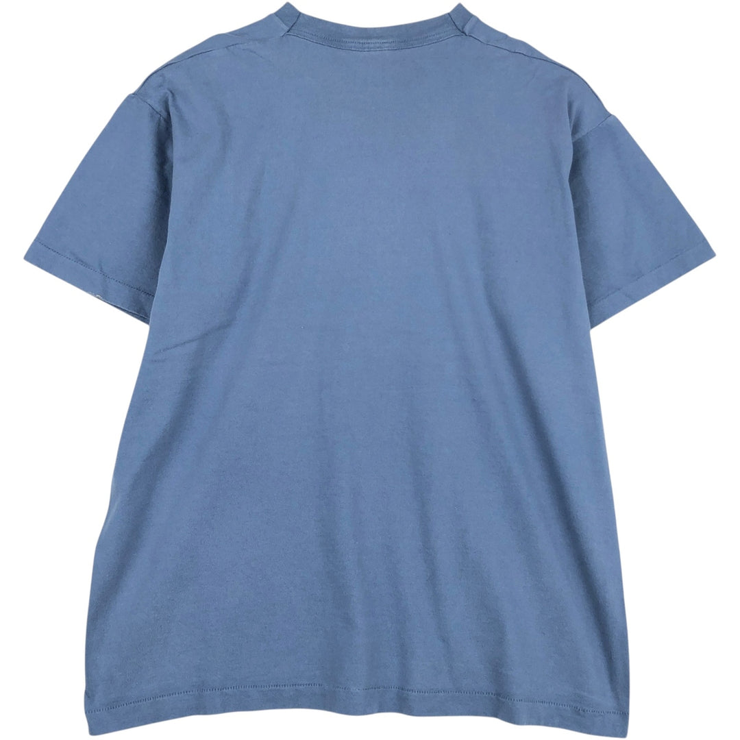 90'S BVD Plain Pocket T-Shirt Made in USA Men's XL Vintage cotton blue type Vintage Second Hand