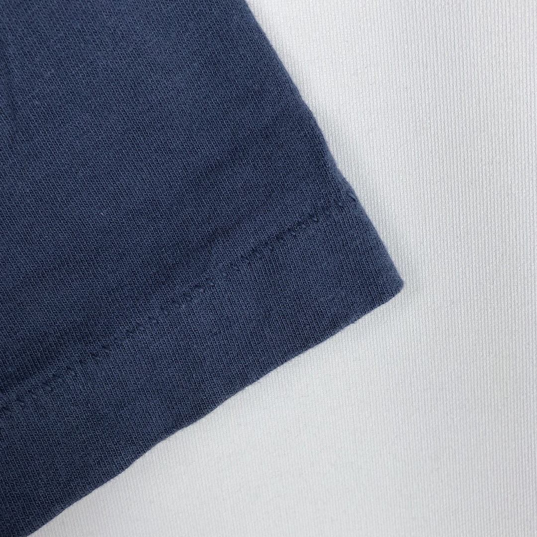90'S BVD Plain Pocket T-Shirt Made in USA Men's XL Vintage cotton blue type Vintage Second Hand
