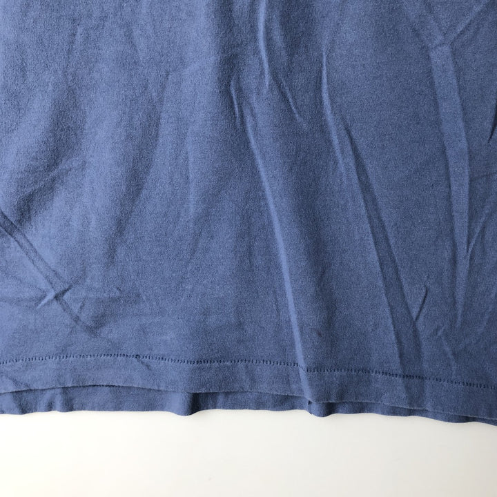 90'S BVD Plain Pocket T-Shirt Made in USA Men's XL Vintage cotton blue type Vintage Second Hand