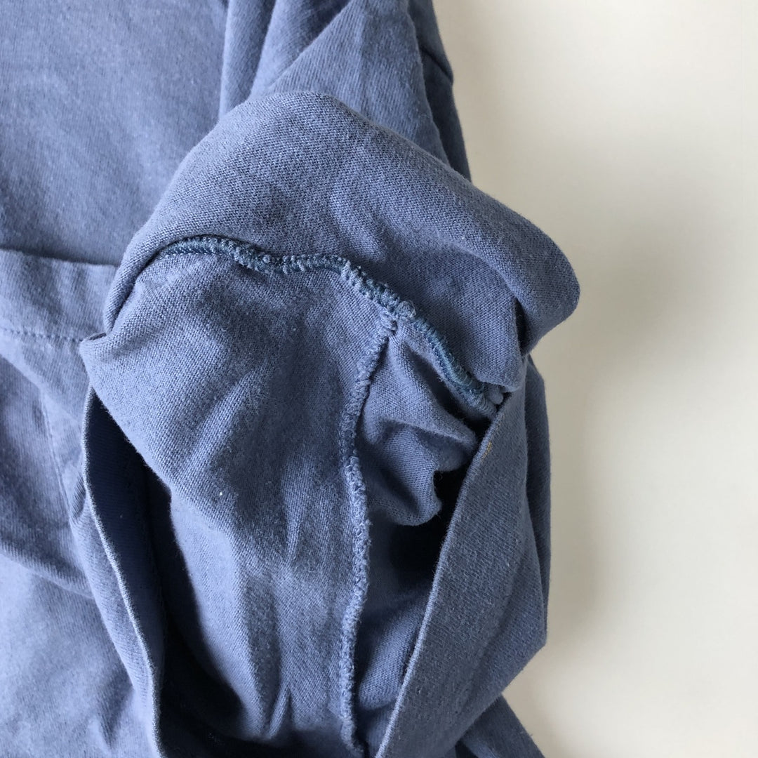 90'S BVD Plain Pocket T-Shirt Made in USA Men's XL Vintage cotton blue type Vintage Second Hand
