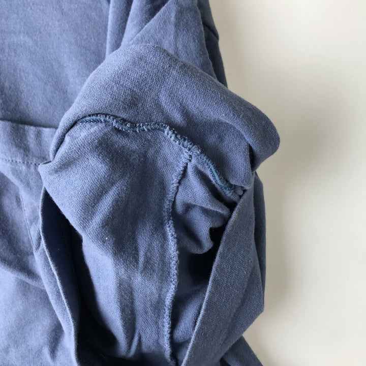 90'S BVD Plain Pocket T-Shirt Made in USA Men's XL Vintage cotton blue type Vintage Second Hand