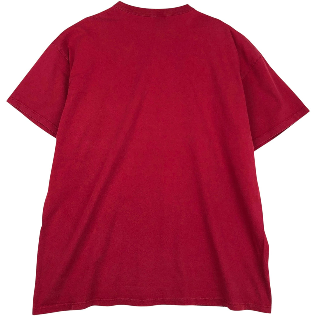 90'S Russell Plain T-shirt Made in USA Men's XL Vintage cotton red type Vintage Second Hand