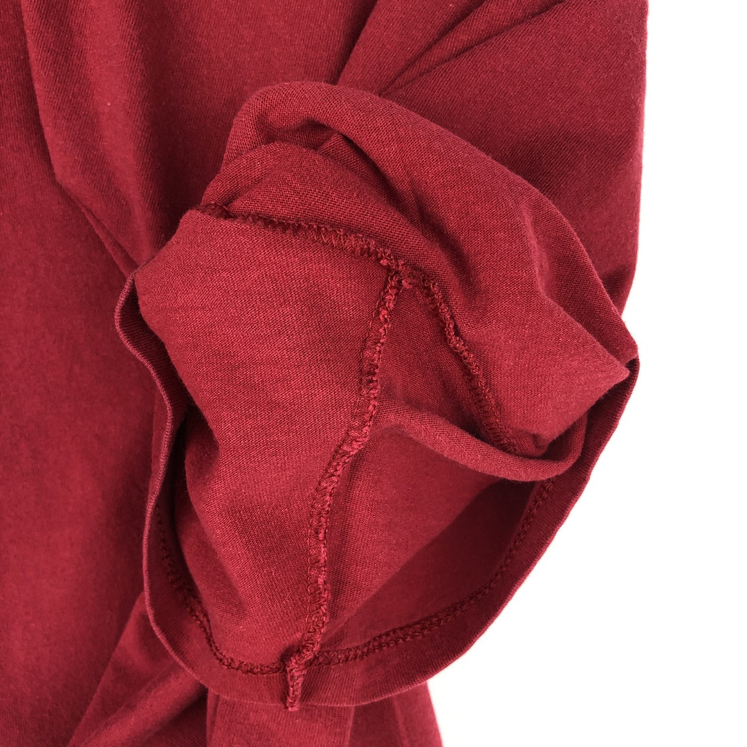 90'S Russell Plain T-shirt Made in USA Men's XL Vintage cotton red type Vintage Second Hand